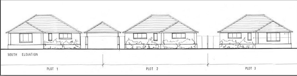 Lot: 78 - PLANNING FOR THREE DETACHED BUNGALOWS WITH COUNTRYSIDE VIEWS -